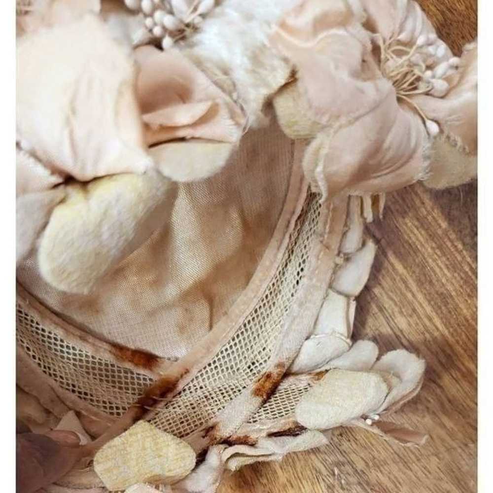 Vintage floral hat - image 3