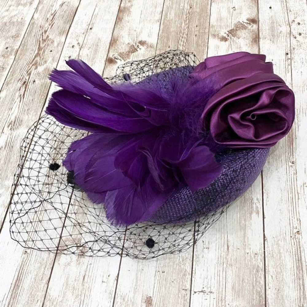 Vintage Mr Charles USA Purple Fascinator Party De… - image 5