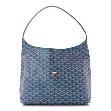 GOYARD Iridescent Goyardine Boheme Hobo Pearly Bl… - image 1