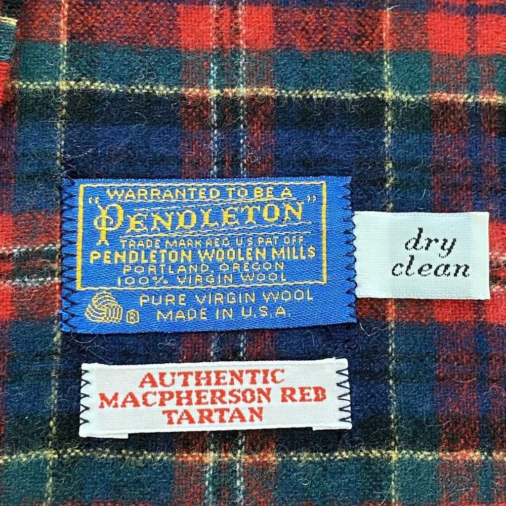 Vintage Pendleton Wool Scarf Authentic Macpherson… - image 3