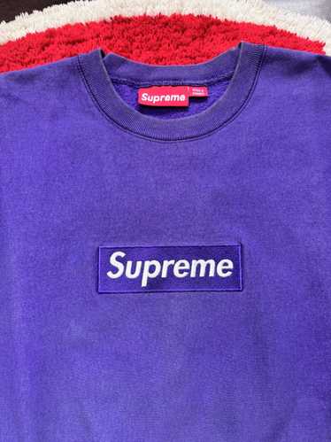 Supreme Supreme Purple Box Logo Crewneck 2006