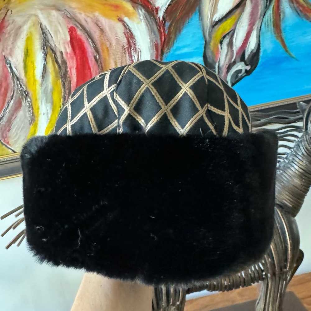 Skea Vintage Faux Fur Bucket Winter Hat Size Small - image 1