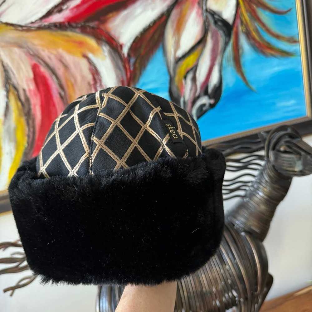 Skea Vintage Faux Fur Bucket Winter Hat Size Small - image 4