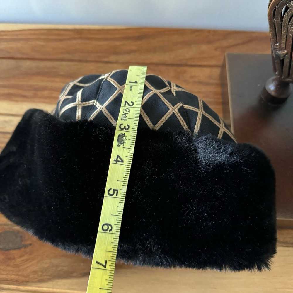 Skea Vintage Faux Fur Bucket Winter Hat Size Small - image 8