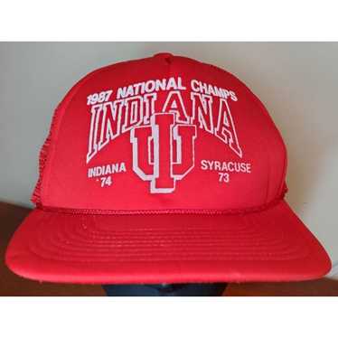 Ncaa Indiana University Trucker Hat Cap 1987 NCAA 