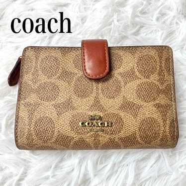 Excellent condition COACH wallet, brown, bifold w… - image 1