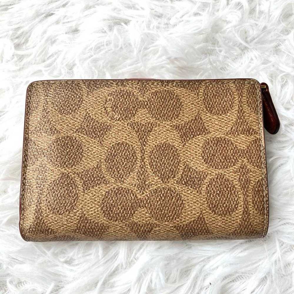 Excellent condition COACH wallet, brown, bifold w… - image 2