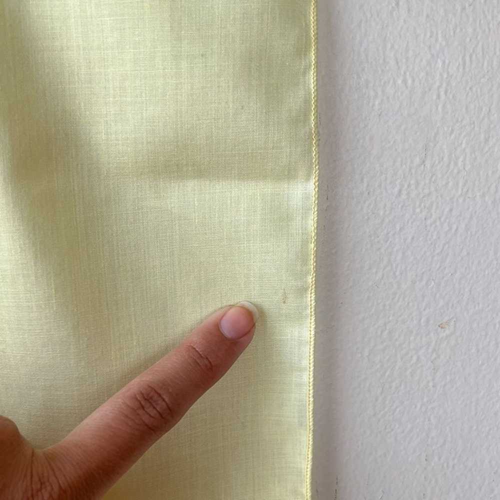 Vintage 60s 70s Glentex Pastel Yellow Square Scarf - image 9