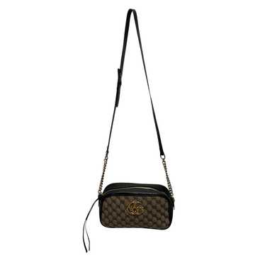 GUCCI/Cross Body Bag/Monogram/Leather/BLK/GG Marm… - image 1