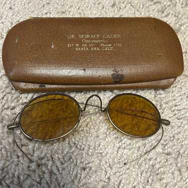 Antique Full Round Wire Rimmed EYE GLASSES with me