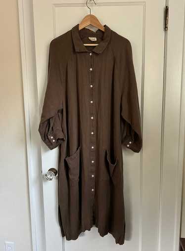 Beaton linen Linen Raglan Coat Dress (XL) | Used,…