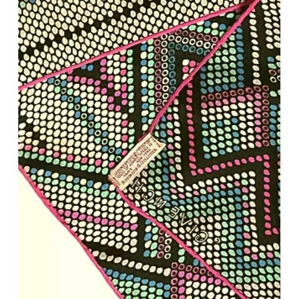 Vtg. Givenchy Rectangle  Scarf Geometric Mosaic T… - image 11