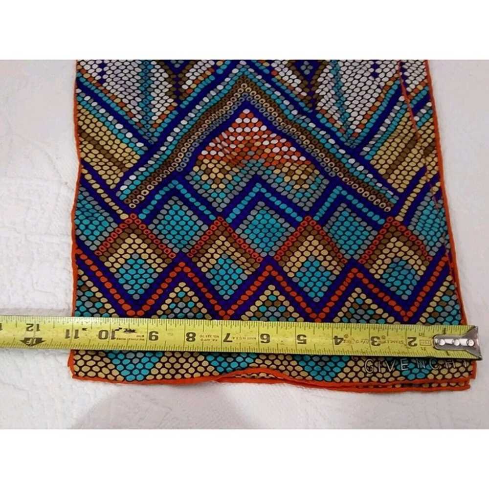 Vtg. Givenchy Rectangle  Scarf Geometric Mosaic T… - image 4