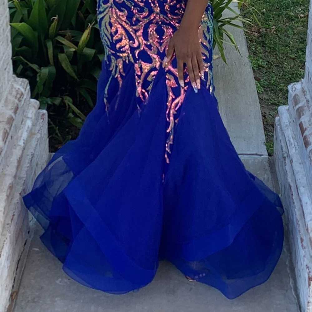 Blue Prom Dress - image 2