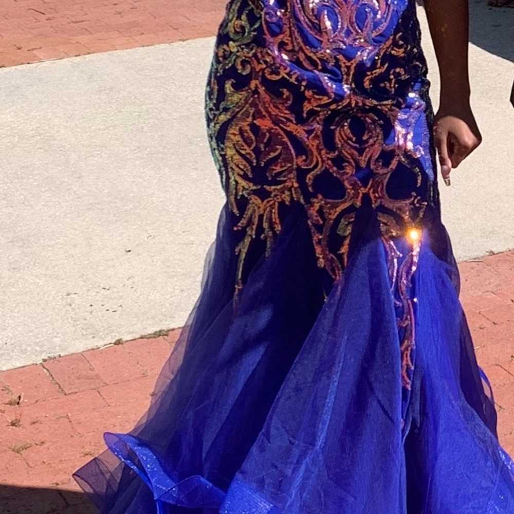 Blue Prom Dress - image 4