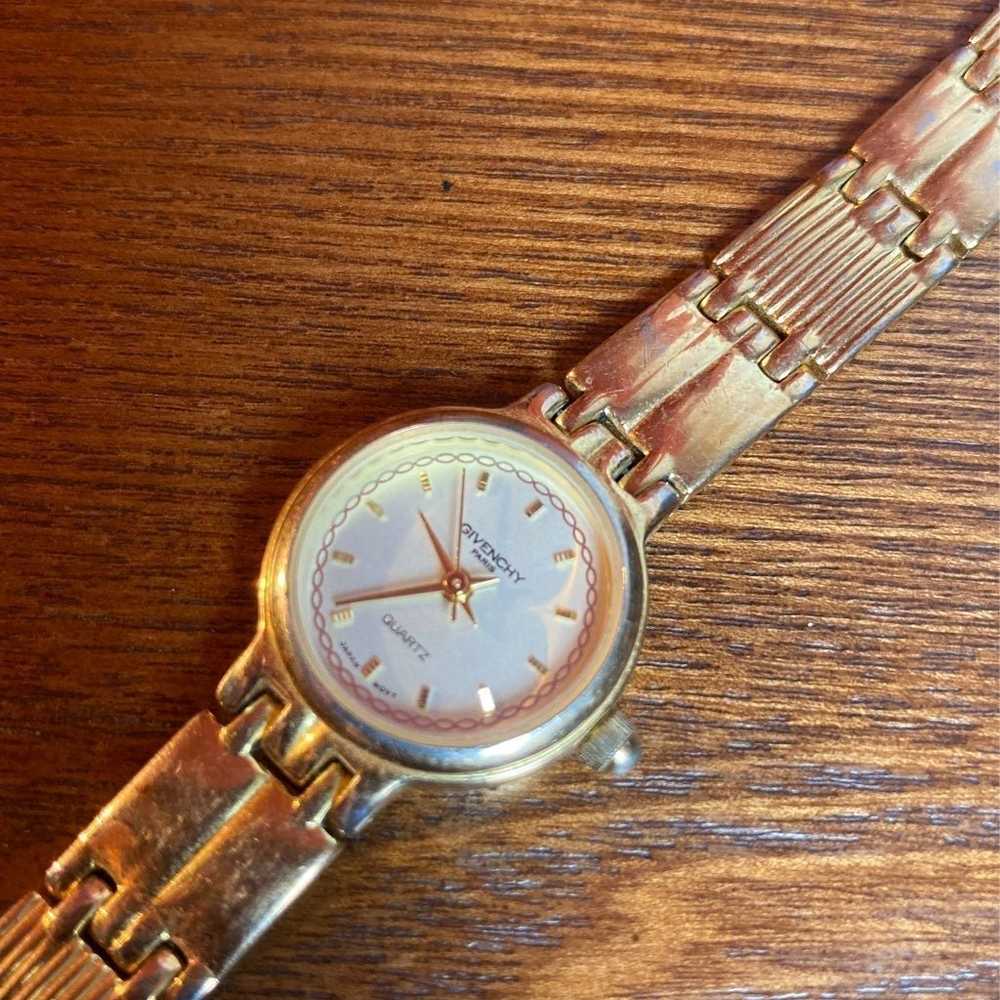 Authentic vintage givenchy women's gold wristwatc… - image 1