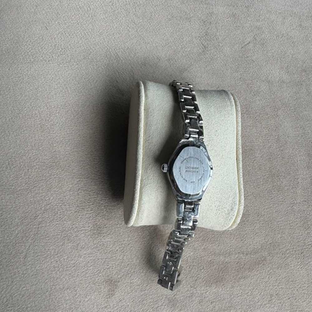 Dainty Crystal Sterling Silver Bracelet Watch - image 2