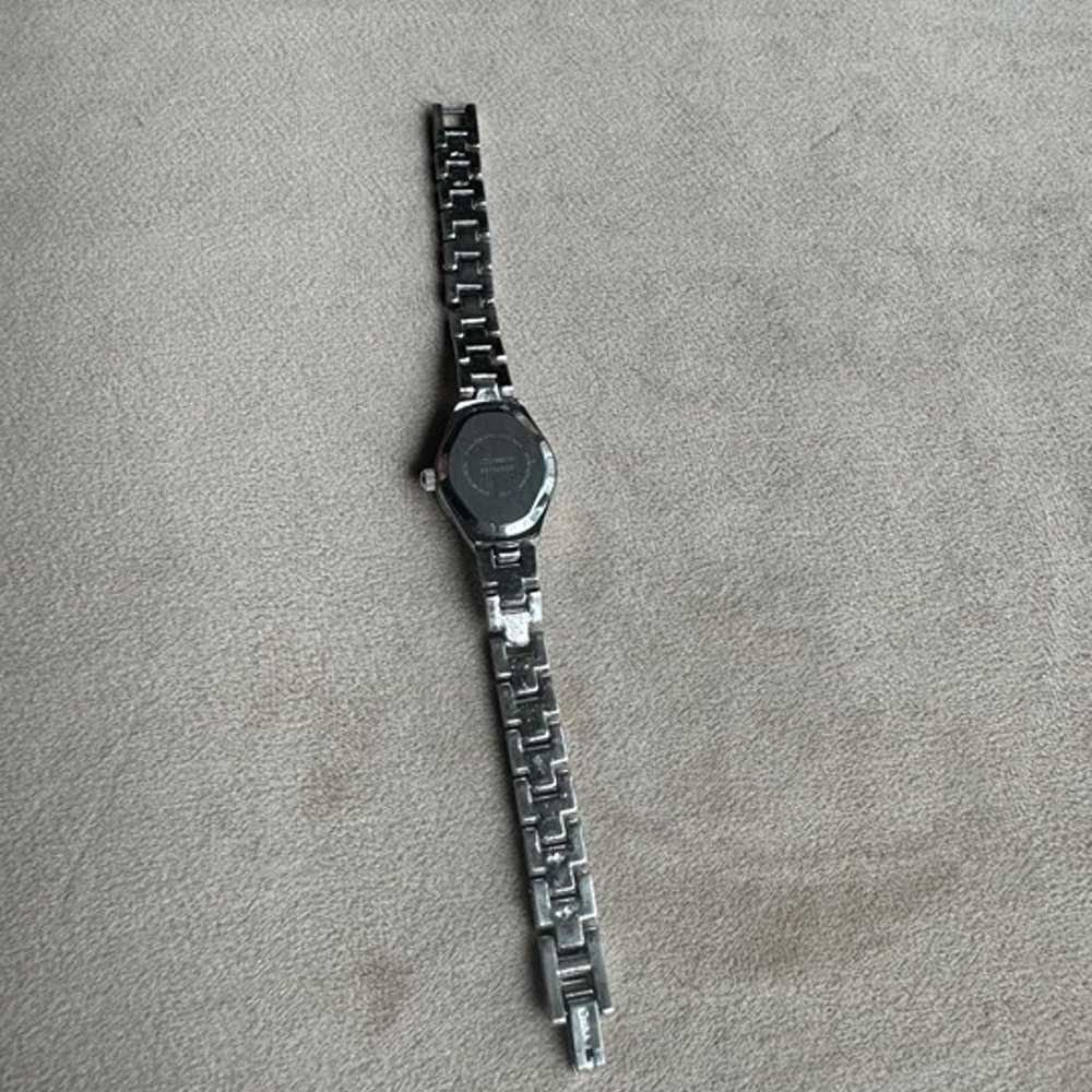 Dainty Crystal Sterling Silver Bracelet Watch - image 3