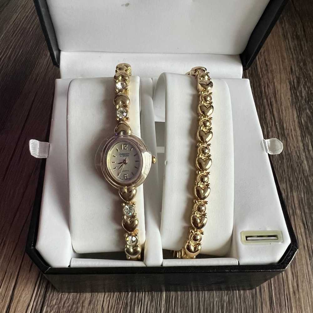 Vintage Embassy by Gruen Watch and Bracelet - image 3