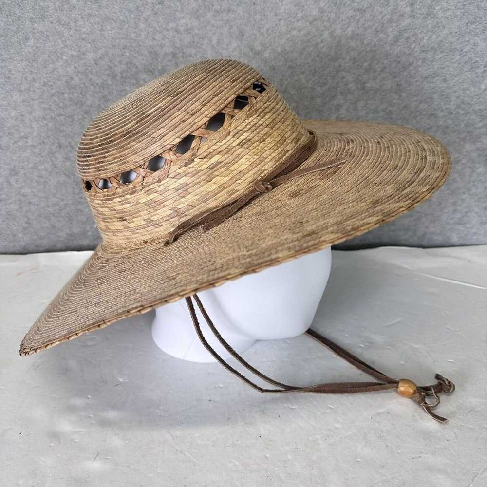 Tula Palm Straw Wide Brim Sun Hat Wide Brim Vinta… - image 2