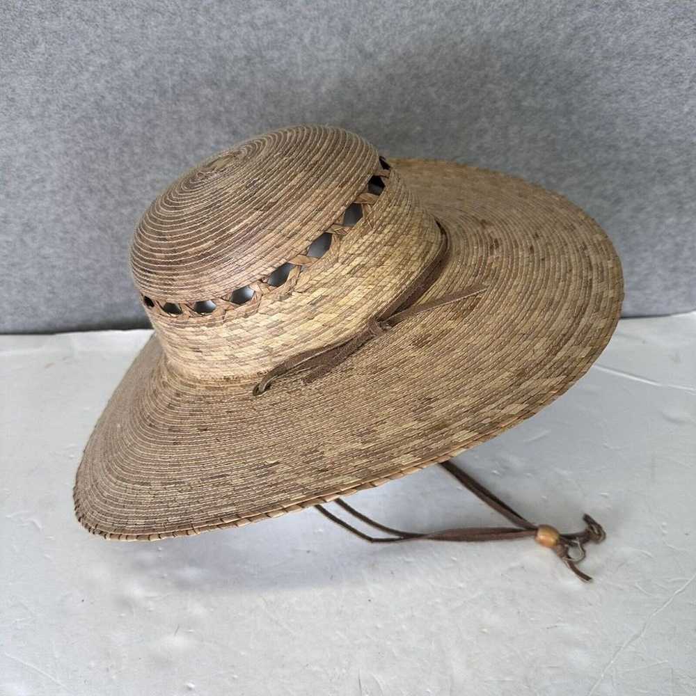 Tula Palm Straw Wide Brim Sun Hat Wide Brim Vinta… - image 4