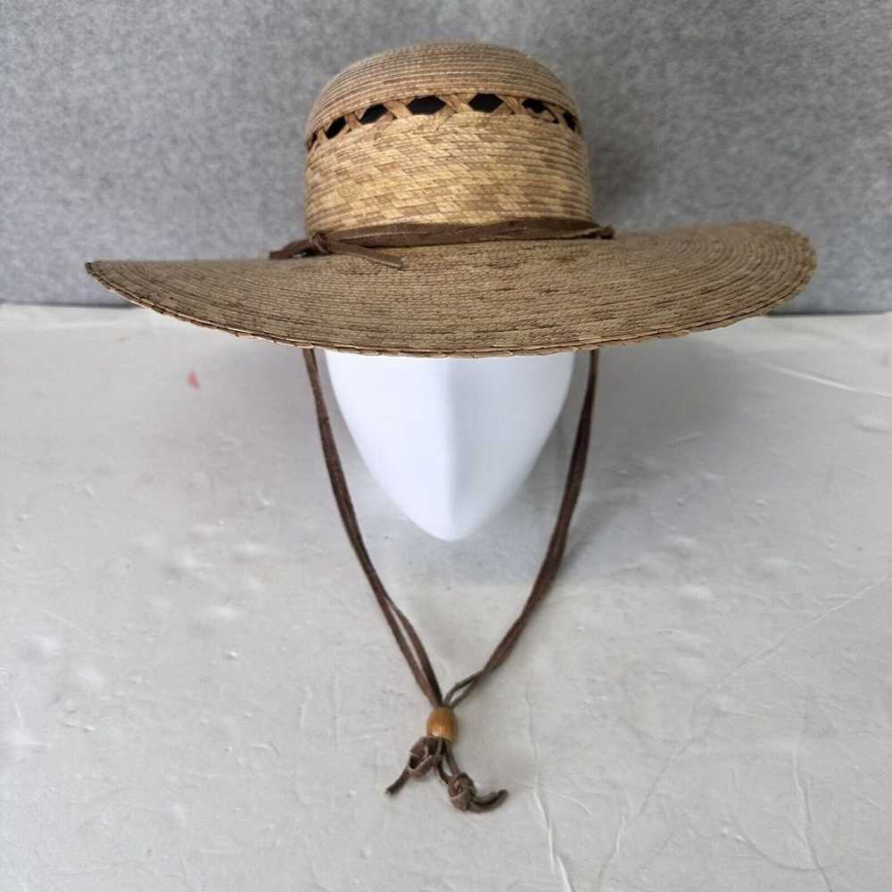 Tula Palm Straw Wide Brim Sun Hat Wide Brim Vinta… - image 8