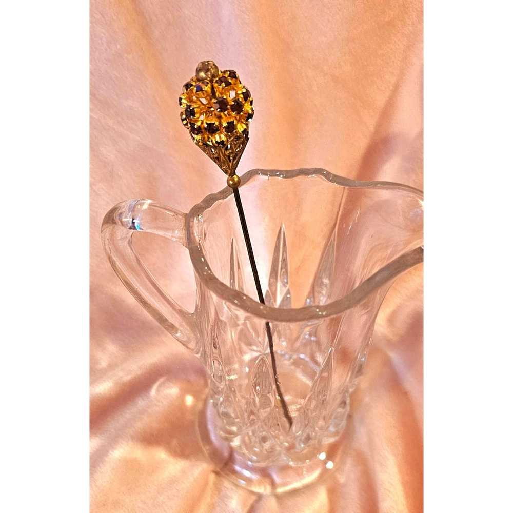 Antique Rhinestone Hatpin - image 3