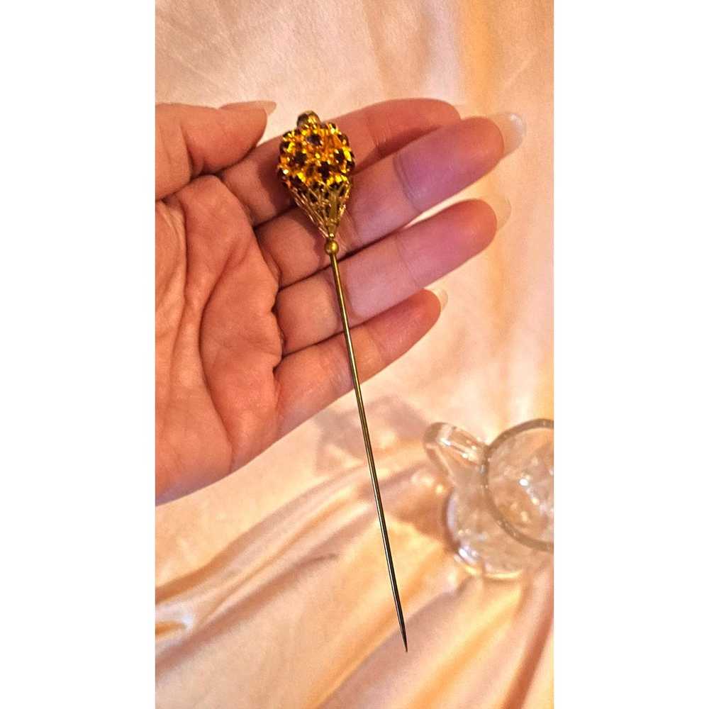 Antique Rhinestone Hatpin - image 6