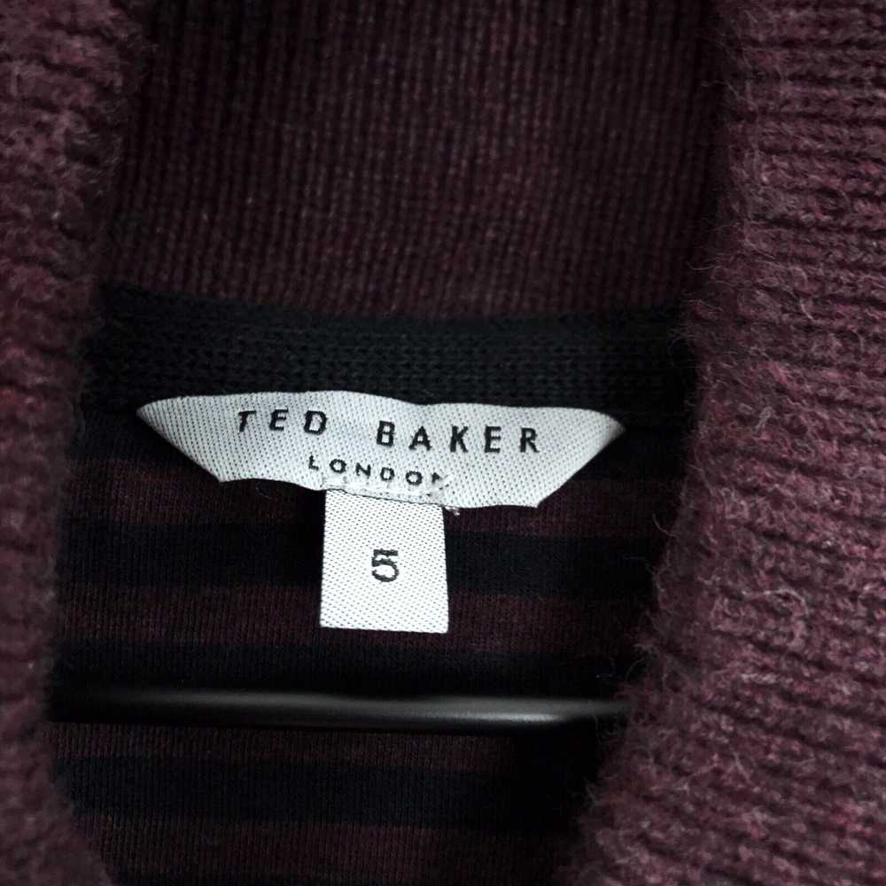 Ted Baker Ted Baker Shawl Collar Sweater Brown Ri… - image 7