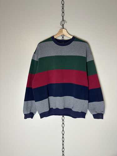 Vintage Vintage Club Room Striped Crewneck Large - image 1