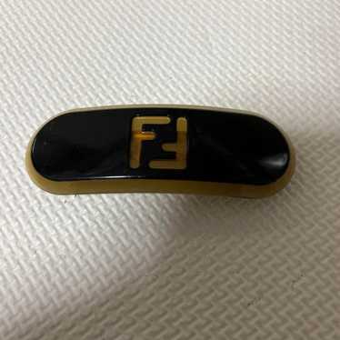 FENDI Logo Barrette Hair Clip Hair Accessory Vinta