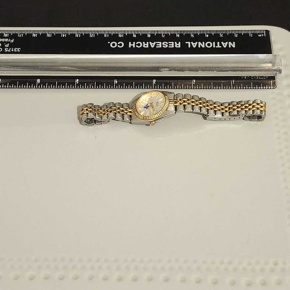 Vintage Seiko Day/Date Logo Art Two-Tone Ladies W… - image 8