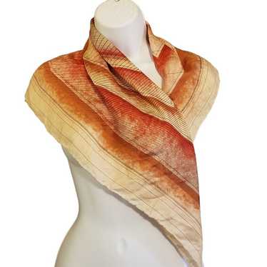 Echo Vintage Silk Square Scarf Geometric Square R… - image 1