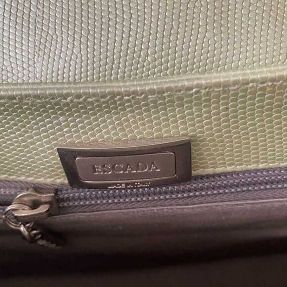 Vintage Escada light green bag. - image 6