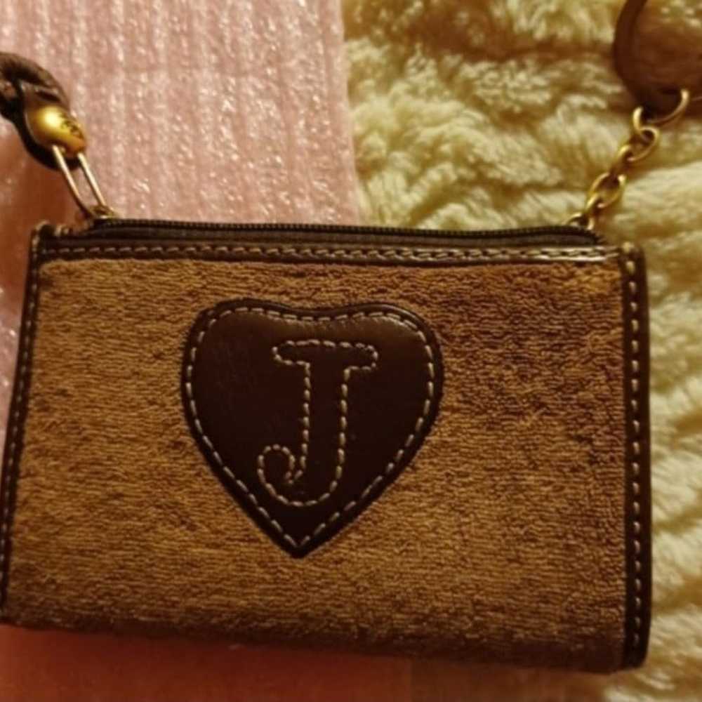 Juicy Couture Rare 2000s Tan Brass Velour Beautif… - image 3