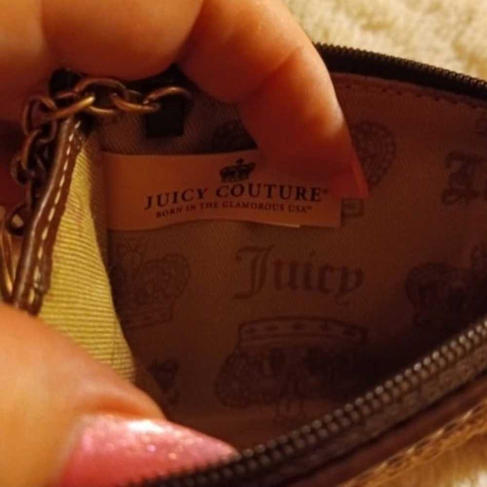 Juicy Couture Rare 2000s Tan Brass Velour Beautif… - image 5