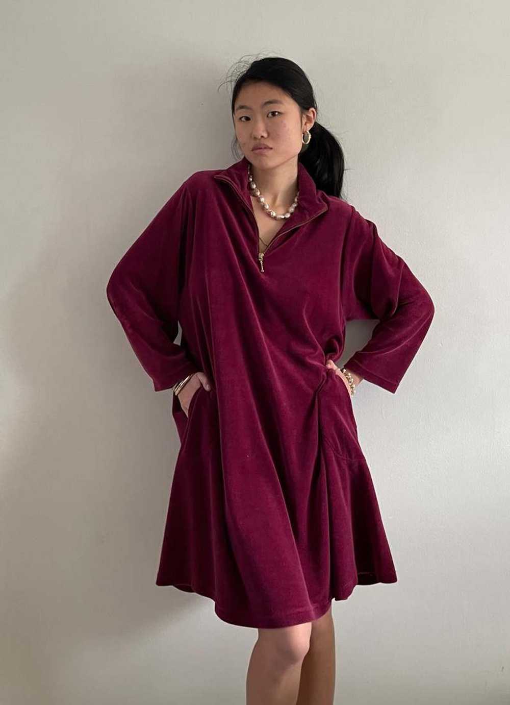 ReCAP Vintage Studio sporty velour swing dres - image 3