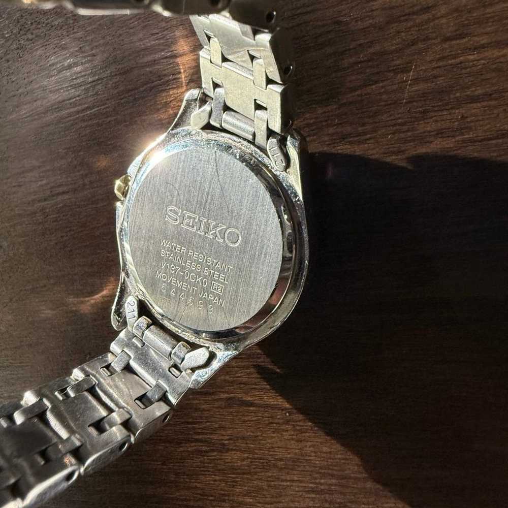 Vintage Ladies Solar Powered Seiko Jeweled Watch - image 5