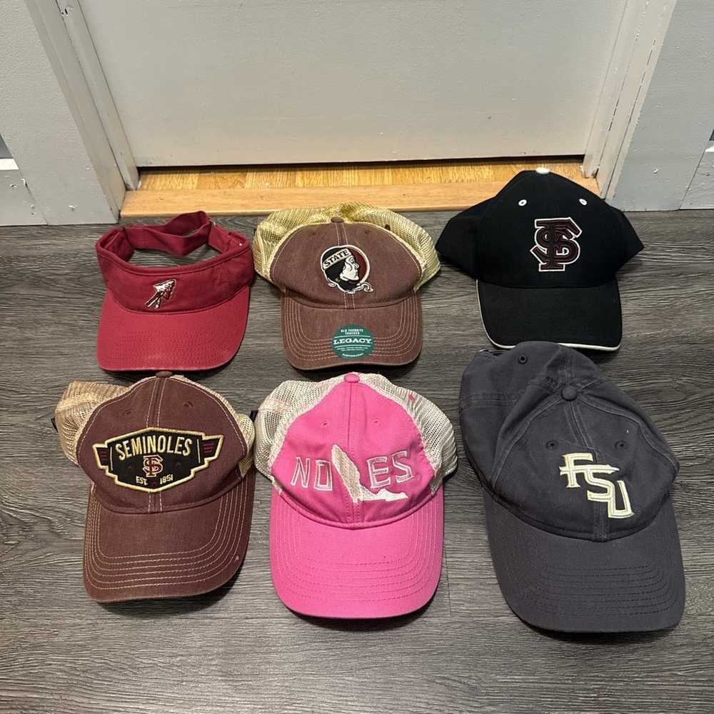 6 Vintage FSU Hat Bundle - image 1