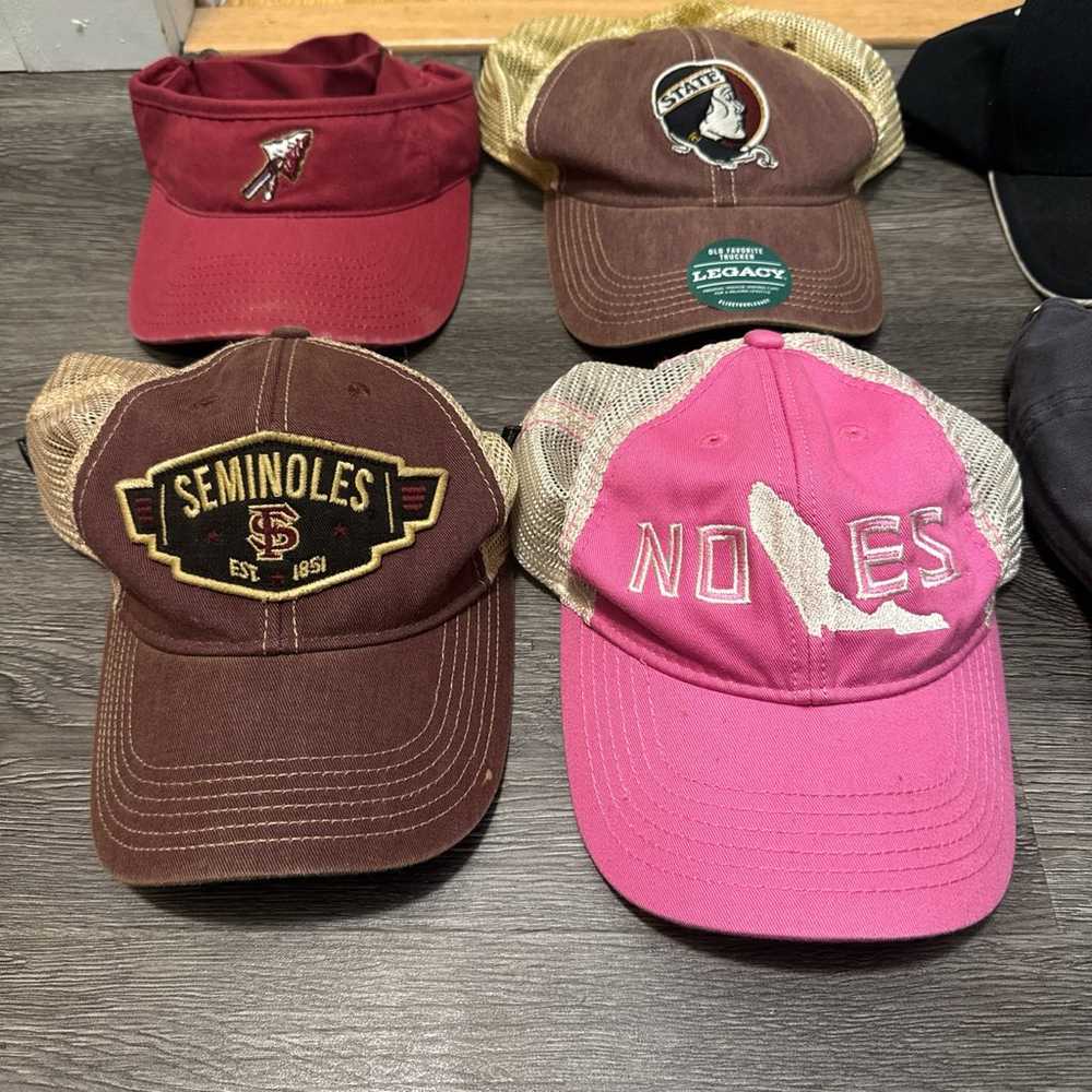 6 Vintage FSU Hat Bundle - image 3