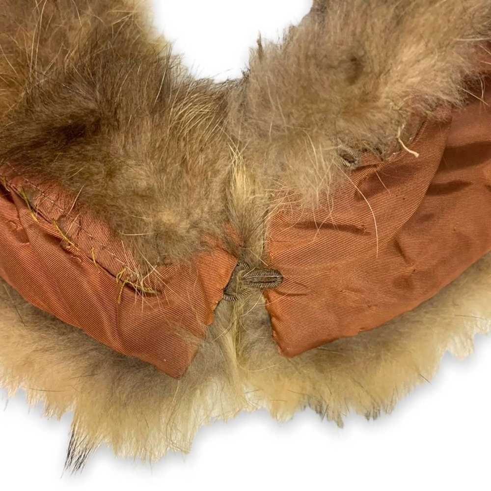 Vintage Genuine Mink Fur Collar Neck Wrap Brown T… - image 6