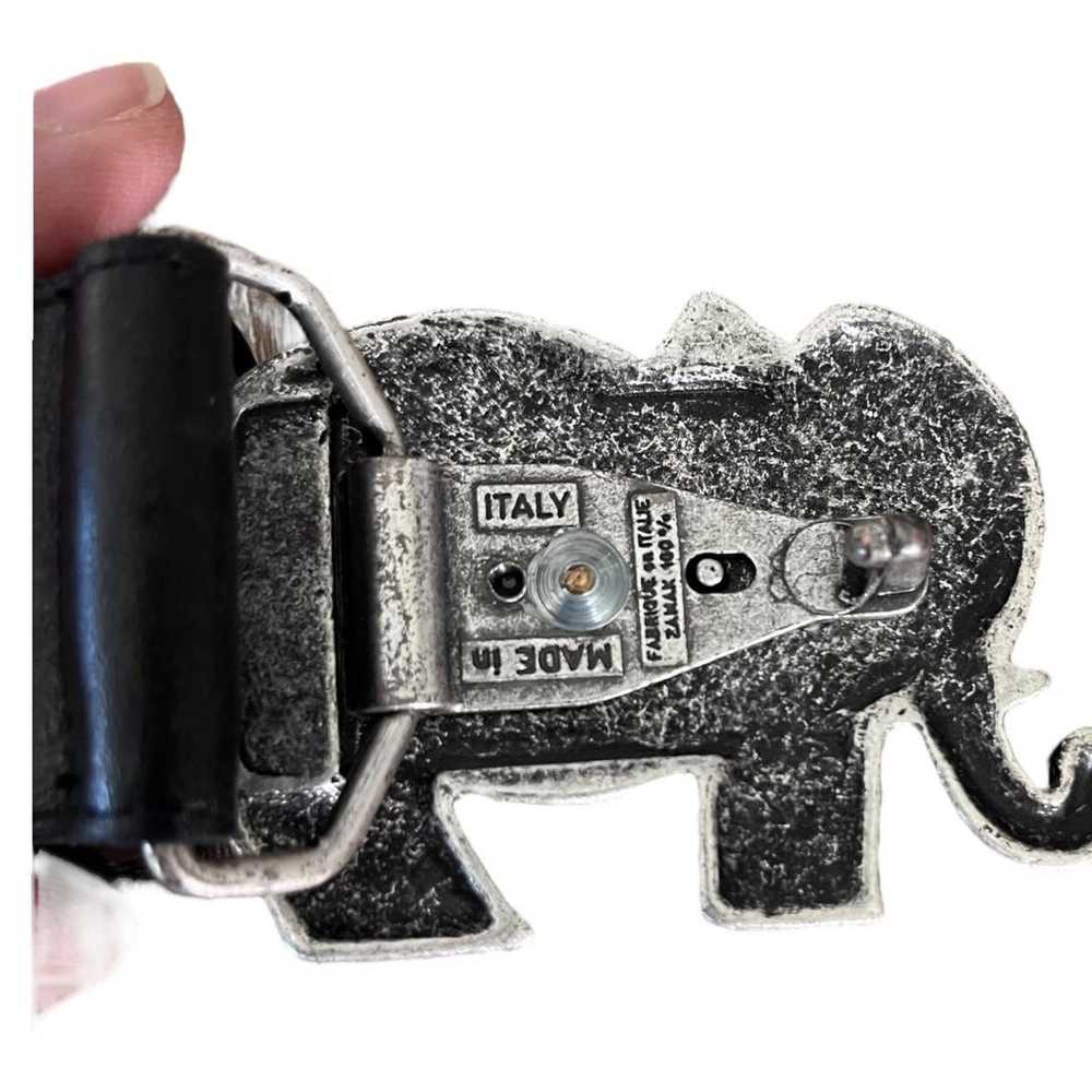 Vintage Classic Silver Buckle Elephant Mama & Bab… - image 7