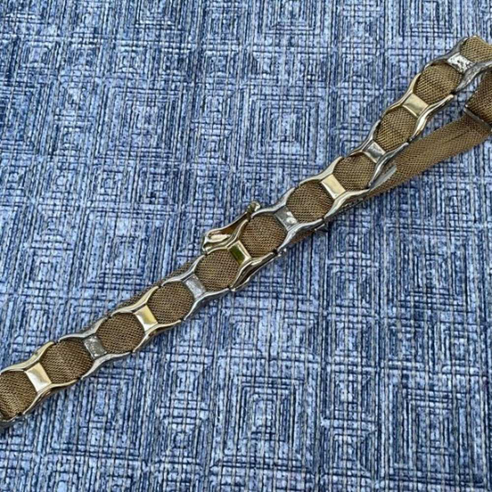 Donna Katz Vintage Belt Gold Tone Metal Waist Ban… - image 6