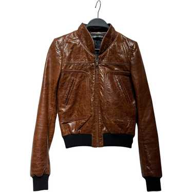 BALENCIAGA/Leather Jkt/36/Goat Leather/BRW/PLUSH M