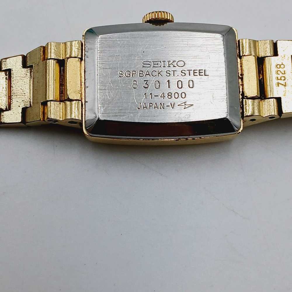 Vintage Seiko Manual Wind 17J Womens Watch 11-480… - image 11