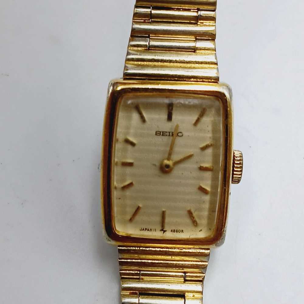 Vintage Seiko Manual Wind 17J Womens Watch 11-480… - image 5