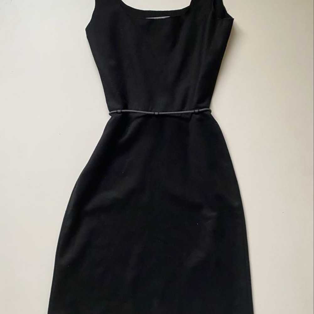 1999 miumiu sleeveless dress black - image 2