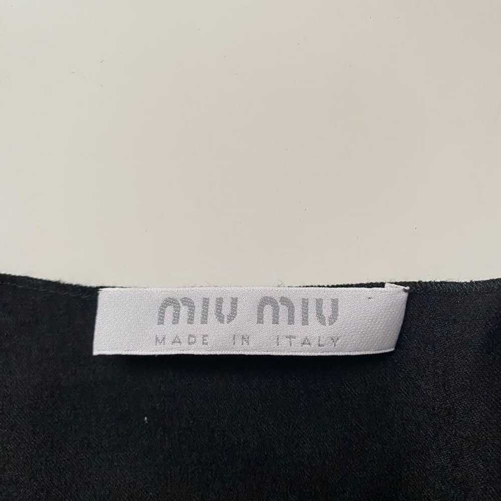 1999 miumiu sleeveless dress black - image 3