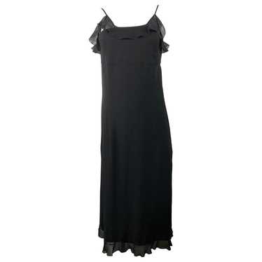 Chanel Boutique Black Silk Slip Dress Size 38 - image 1