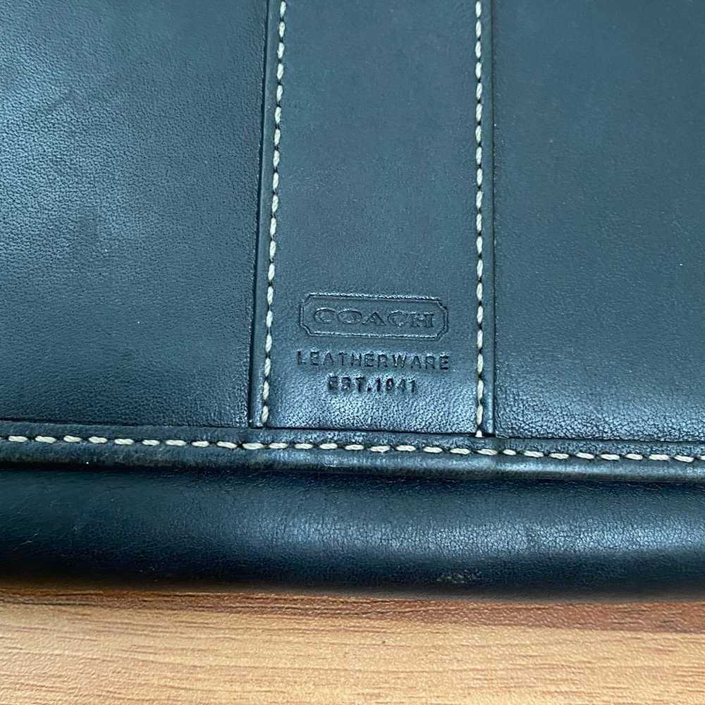 Vintage COACH Black Legacy Leatherware 3-in-1 Bif… - image 9